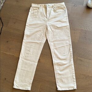 LOFT Off-White Denim Pants